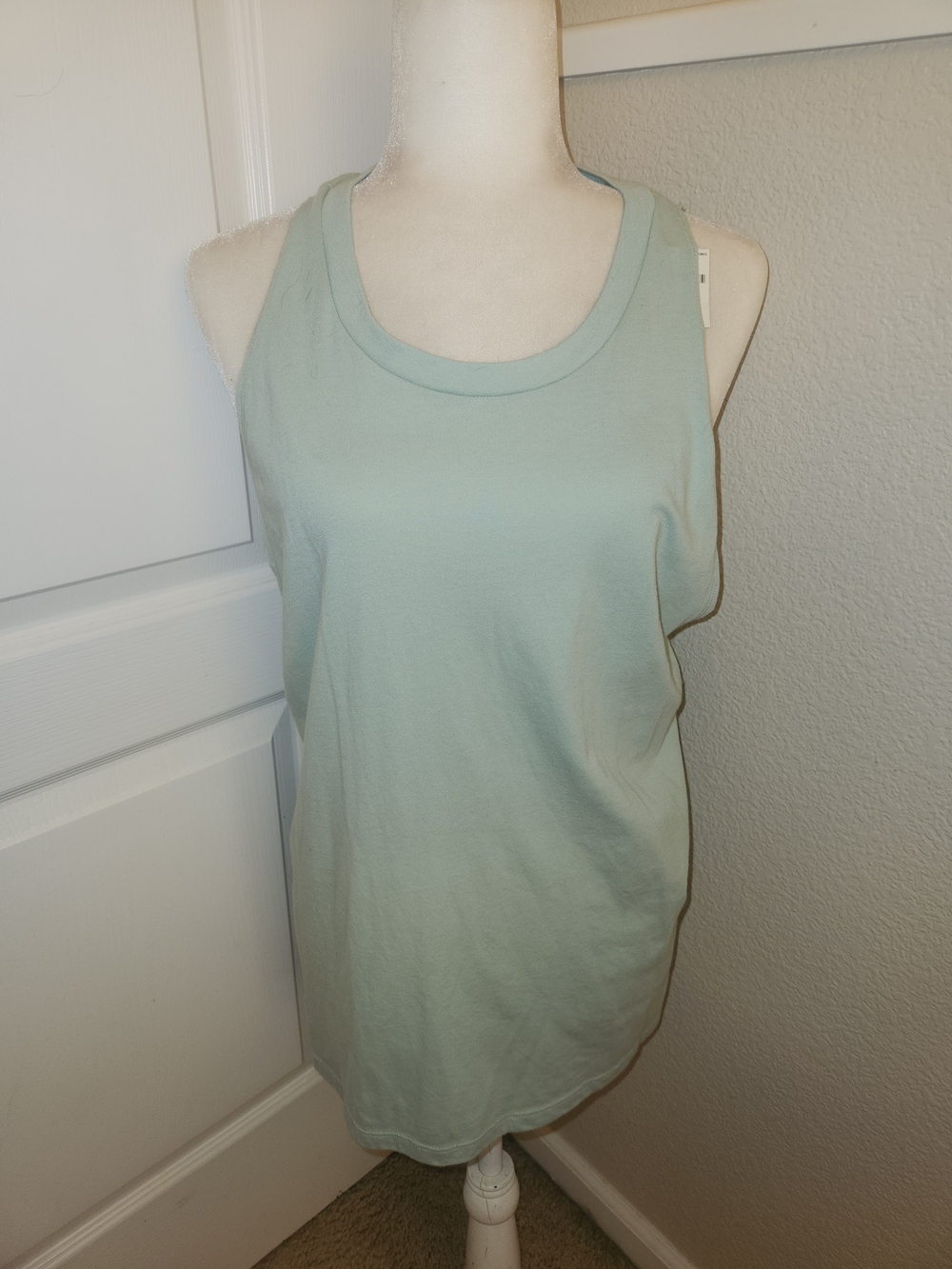PINK Victoria's Secret Mint Green Racerback Muscle Tee
